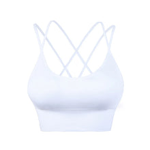 Load image into Gallery viewer, Sports Bra Womens Cross Back Sport Bras Padded Strappy Cross Cropped Bras Yoga Crop Top Workout Fitness Bras Bralette
