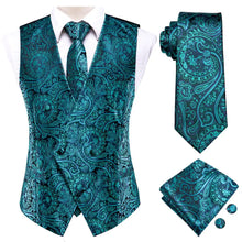 Load image into Gallery viewer, Men’s Silk Jacquard Suit Vest Set
