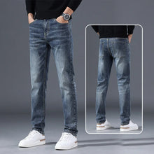 Load image into Gallery viewer, Men’s Stretch Denim Straight-Leg Jeans
