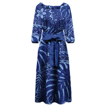 Load image into Gallery viewer, Tonga Puletaha Dress Polynesian Style Plus Size Clothing Samoa Women Dresses Tribe Island Church Clothes Custom
