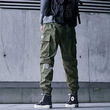 Load image into Gallery viewer, New Joggers Cargo Pants Men Fashion Ribbons Pocket Harem Trousers Sweatpants Men Hip Hop Harajuku Streetwear Casual Pants
