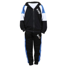 Load image into Gallery viewer, Kids Tracksuits,Teen Boys School Sweatsuits,Fashion Cotton Hooded Tops + Pants Set,Soft Children's Long Sleeve Sportswear
