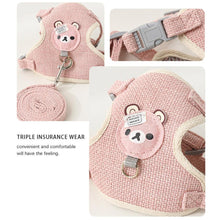 Load image into Gallery viewer, Lovely Small Pet Vest Chest Strap Dog Leash Traction Rope Walking Dog Cat Bunny Vest Harness Poodle Collar Leash Dog Accessories
