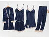 Load image into Gallery viewer, Summer Lace Five Piece Sleepwear

