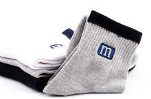 Load image into Gallery viewer, Men’s Premium Cotton Crew Socks – 3 Pair Pack

