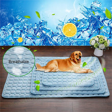Load image into Gallery viewer, Dog Mat Cooling Summer Pad Mat For Dogs Cat Blanket Sofa Breathable Pet Dog Bed Summer Washable For Small Medium Large Dogs Car
