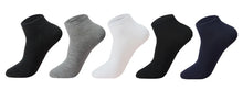 Load image into Gallery viewer, Men’s Large-Size Breathable Ankle Socks (5 Pairs)
