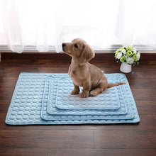 Load image into Gallery viewer, Dog Mat Cooling Summer Pad Mat For Dogs Cat Blanket Sofa Breathable Pet Dog Bed Summer Washable For Small Medium Large Dogs Car
