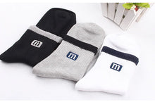 Load image into Gallery viewer, Men’s Premium Cotton Crew Socks – 3 Pair Pack
