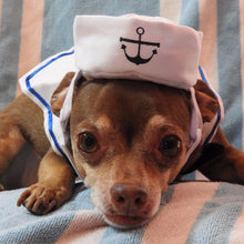 Load image into Gallery viewer, Funny Pet Cat Costumes Cat  Apparel Clothes For Halloween Christmas Cosplay Navy Sailor Costumes Jacket Cloak Dog Accessories
