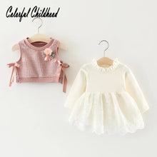 Load image into Gallery viewer, Autumn Knitted Baby Tutu Dress
