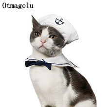 Load image into Gallery viewer, Funny Pet Cat Costumes Cat  Apparel Clothes For Halloween Christmas Cosplay Navy Sailor Costumes Jacket Cloak Dog Accessories
