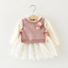 Load image into Gallery viewer, Autumn Knitted Baby Tutu Dress
