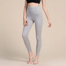 Load image into Gallery viewer, Women Leggings 80%Silk 15%Cashmere 5%Spandex Solid slim leggings Full length bottoming pants 2025 Fall Winter New Black Gray
