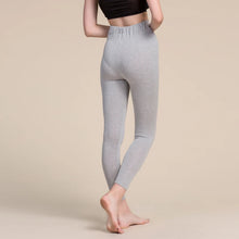 Load image into Gallery viewer, Women Leggings 80%Silk 15%Cashmere 5%Spandex Solid slim leggings Full length bottoming pants 2025 Fall Winter New Black Gray
