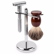 Load image into Gallery viewer, QSHAVE Adjustable Safety Razor Double Edge Classic Mens Shaving Mild to Aggressive 1-6 File Hair Removal Shaver it with 5 Blades
