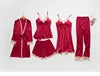 Load image into Gallery viewer, Summer Lace Five Piece Sleepwear
