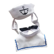 Load image into Gallery viewer, Funny Pet Cat Costumes Cat  Apparel Clothes For Halloween Christmas Cosplay Navy Sailor Costumes Jacket Cloak Dog Accessories
