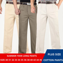 Load image into Gallery viewer, Summer Cotton Straight Office Trousers
