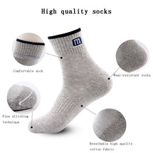 Load image into Gallery viewer, Men’s Premium Cotton Crew Socks – 3 Pair Pack
