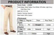 Load image into Gallery viewer, Summer Cotton Straight Office Trousers
