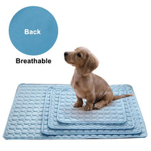 Load image into Gallery viewer, Dog Mat Cooling Summer Pad Mat For Dogs Cat Blanket Sofa Breathable Pet Dog Bed Summer Washable For Small Medium Large Dogs Car
