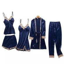 Load image into Gallery viewer, Summer Lace Five Piece Sleepwear
