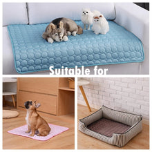 Load image into Gallery viewer, Dog Mat Cooling Summer Pad Mat For Dogs Cat Blanket Sofa Breathable Pet Dog Bed Summer Washable For Small Medium Large Dogs Car
