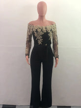 Load image into Gallery viewer, Elegant Off Shoulder Lace Jumpsuit
