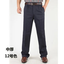 Load image into Gallery viewer, Classic Pleated Cotton Business Trousers
