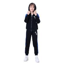 Load image into Gallery viewer, Kids Tracksuits,Teen Boys School Sweatsuits,Fashion Cotton Hooded Tops + Pants Set,Soft Children's Long Sleeve Sportswear

