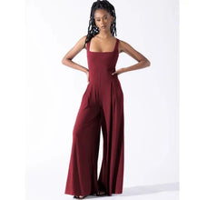 Load image into Gallery viewer, 2024 Women Spring and Summer Fashion High Waist Pants  Elegant Casual Pants Women Solid Color Loose Wide Leg Jumpsuit
