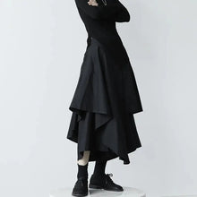 Load image into Gallery viewer, Skirts Pants Women Autumn Solid Asymmetric Trendy Design Simple High Waist Korean Elegant Leisure All-Match Streetwear Chic Ins
