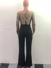 Load image into Gallery viewer, Elegant Off Shoulder Lace Jumpsuit
