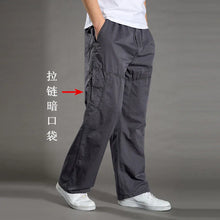 Load image into Gallery viewer, Loose Cotton Cargo Work Pants
