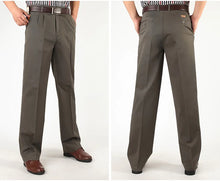 Load image into Gallery viewer, Classic Pleated Cotton Business Trousers
