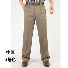 Load image into Gallery viewer, Classic Pleated Cotton Business Trousers
