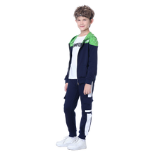 Load image into Gallery viewer, Kids Tracksuits,Teen Boys School Sweatsuits,Fashion Cotton Hooded Tops + Pants Set,Soft Children's Long Sleeve Sportswear
