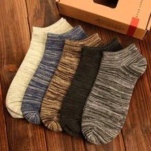 Load image into Gallery viewer, Striped Breathable Ankle Socks for Men (2 Pairs)
