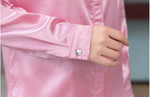 Load image into Gallery viewer, Elegant Satin Silk Office Blouse
