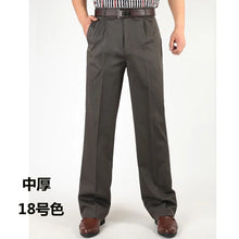 Load image into Gallery viewer, Classic Pleated Cotton Business Trousers
