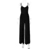 Load image into Gallery viewer, Summer Women Y2K Clothes Streetwear Festival Romper Solid Sleeveless Slips Backless Sexy Loose Wide Leg Pants Jumpsuits
