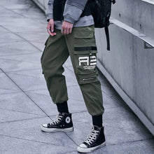 Load image into Gallery viewer, New Joggers Cargo Pants Men Fashion Ribbons Pocket Harem Trousers Sweatpants Men Hip Hop Harajuku Streetwear Casual Pants

