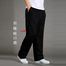 Load image into Gallery viewer, Loose Cotton Cargo Work Pants
