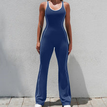 Load image into Gallery viewer, Seamless Backless Yoga Jumpsuit Set
