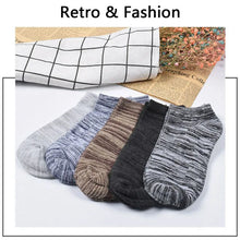 Load image into Gallery viewer, Striped Breathable Ankle Socks for Men (2 Pairs)
