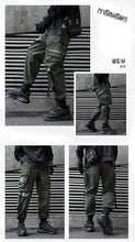 Load image into Gallery viewer, New Joggers Cargo Pants Men Fashion Ribbons Pocket Harem Trousers Sweatpants Men Hip Hop Harajuku Streetwear Casual Pants
