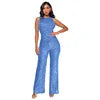 Load image into Gallery viewer, Elegant High-Waisted Sequin Jumpsuit
