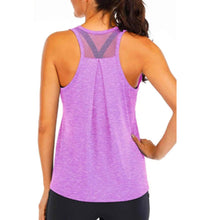 Load image into Gallery viewer, Yoga Shirt Female New Style T-Shirt Loose Fitness Tops Vest Women Sleeveless Sport Tee Quick-Drying Gym Running Workout Blouse
