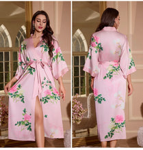 Load image into Gallery viewer, Luxury Summer Silk Bath Robe
